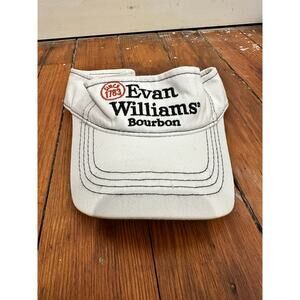 EVAN WILLIAMS Bourbon White Adjustable Open Evan Williams Signature Visor